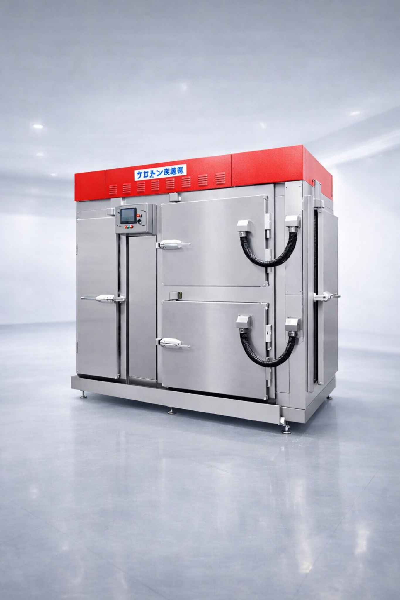 Industrial freezing cabinet technical view